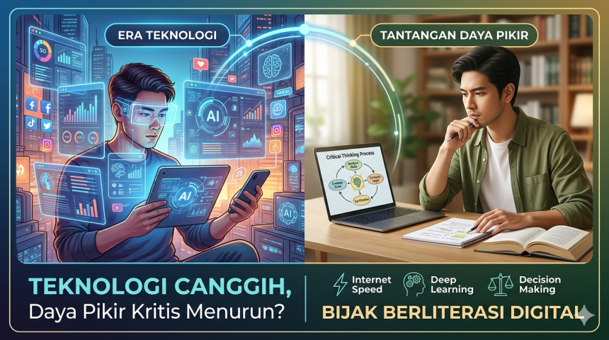 Teknologi semakin canggih daya pikir kritis kian menurun by Tiara oktavianti